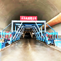 Fabrication chinoise de chariot à câbles automatique personnalisé pour coffrage de tunnels, chariot à câbles pour béton, machinerie efficace pour la construction de tunnels