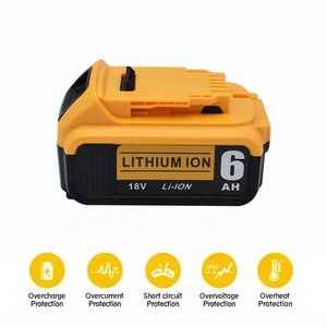 Pin thay thế 6000mAh DCB206 cho pin <span class=keywords><strong>Dewalt</strong></span> 20V <span class=keywords><strong>Lithium</strong></span>-<span class=keywords><strong>ion</strong></span>, tương thích với pin <span class=keywords><strong>Dewalt</strong></span> dòng DCB200, DCB205, dùng cho dụng cụ điện. - Product Image 5