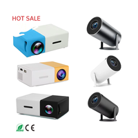 Mini projecteur portable HY300 Pro à courte focale, Android 11, 2 Go de RAM, 16 Go de ROM, 160 lumens ANSI, compatible 4K, mise au point manuelle, utilisation domestique