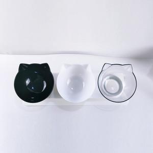 Modern Portable Plastic Dog Cat <strong>Pet</strong> Solid Rounded Bowls Eco-Friendly Elevated Double Travel <strong>Food</strong> Water Feeders Wholesale - Product Image 3