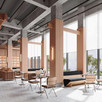 Comptoir de Bar Personnalisé en Bois pour Boulangerie, Café, Vitrine de Présentation avec Éclairage LED pour Magasin de Pâtisseries et Desserts