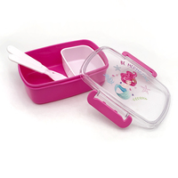 Bureau enfants boîtes à bento boîte à lunch en plastique sans BPA Logo personnalisé PP Boîte à lunch avec couvercles pour enfants