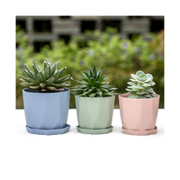 Pots de plantes artificielles d'intérieur et d'extérieur uniques en gros Pots de fleurs émaillés blancs pour la maison et le jardin Produit décoratif bon marché