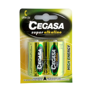 Batterie Cegasa Super Alcaline LR14 C ad alta energia, confezione da 2 - Product Image 1