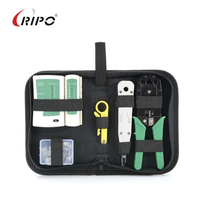 Kit de herramientas de red combinación de crimpadora de cable de red fuente de alimentación manual al por mayor y juego de herramientas manuales para el hogar
