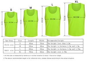 Bib sepak bola olahraga latihan catatan jala murah - Product Image 6