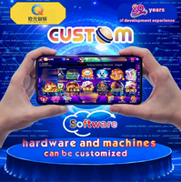 Máquina recreativa de grúa personalizada con estructura interna a medida, operada con monedas, equipo de juego.