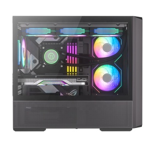Fonte De Alimentação De Jogos Personalizada Da Fábrica JNP Sistema De Refrigerador De Água Mid Tower Micro ATX Novo Caso De Jogo De Design - Product Image 5
