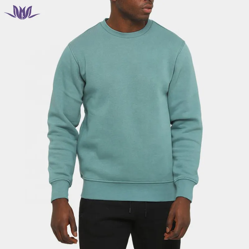 Anti-Pilling Hochwertige leere Mode Street Style taillierte Männer benutzer definierte Rundhals-Pullover Fleece Slim Fit Sweatshirts