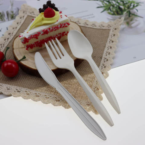 Culery Corn Starch Cutlery Set Compatible Biodegradable Knife