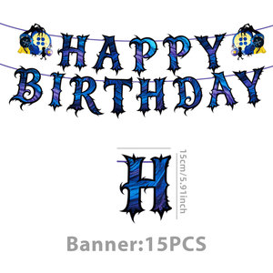 Paquete Todo en Uno de Artículos para Fiesta <span class=keywords><strong>Coraline</strong></span>: Globos, Pancartas, Decoraciones para Cupcakes, Decoraciones para Fiesta de Casa Embrujada Noche Estrellada - Product Image 4