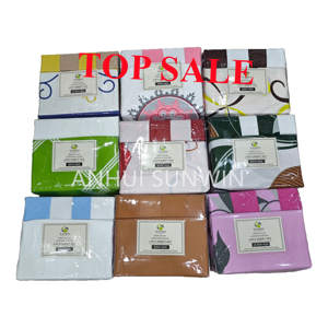 Drap de <span class=keywords><strong>lit</strong></span> d'usine 6 pièces 3 <span class=keywords><strong>places</strong></span> drap plat de bonne qualité avec taies d'oreiller king size 100% coton ensemble de <span class=keywords><strong>draps</strong></span> au toucher - Product Image 6