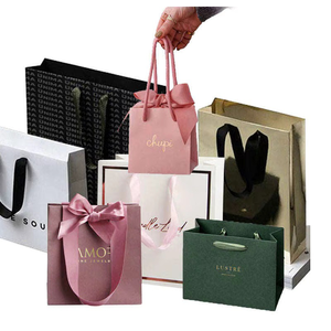 OEM Logo Size Customized pink <b>Red</b> White Wedding Candy Chocolate Perfume Lipstick Gift Bag With Ribbon - Product Image 5