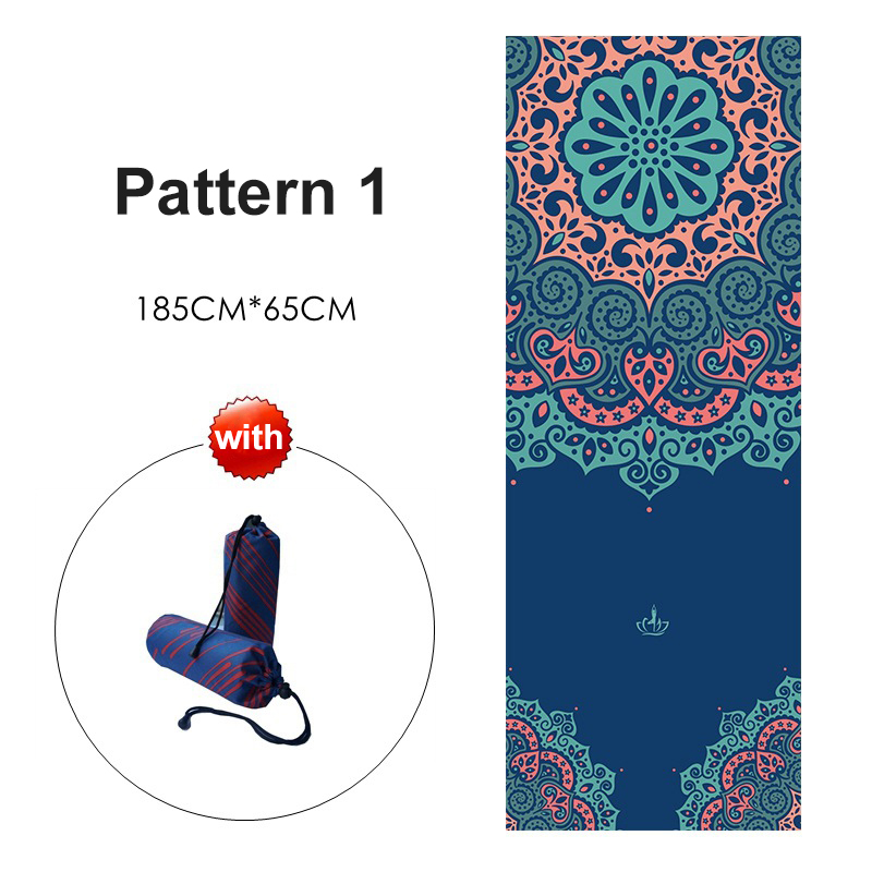 Лидер продаж, силиконовое полотенце из микрофибры для йоги с сумкой для домашнего фитнеса