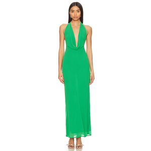 2025 mới của phụ nữ không tay Maxi <span class=keywords><strong>Dress</strong></span> sexy sâu v-cổ Halter backless Bodycon giản dị bên <span class=keywords><strong>Dress</strong></span> - Product Image 4