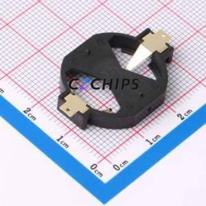 BS-11-B2BA001-R Button & Strip Battery Connector SMD Connector Battery Holder CR2032 Phosphor Bronze - Product Image 2