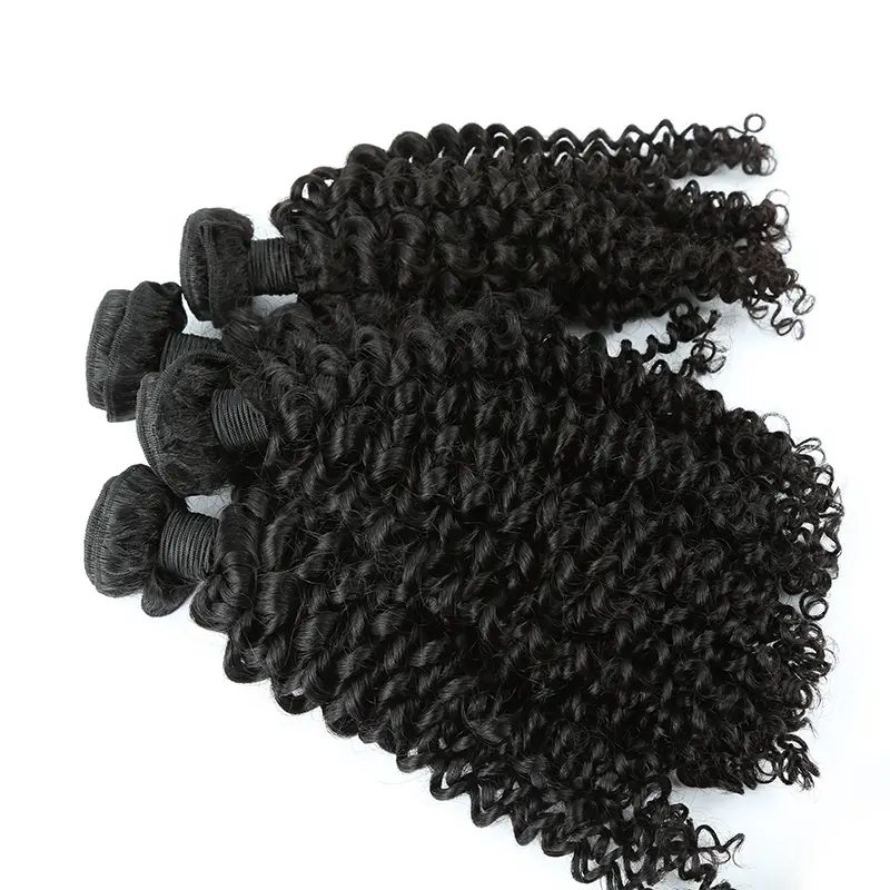 Facile à entretenir le paquet de cheveux de style, cheveux crus crépus curl trame, ajouter du volume et de la longueur pour vous