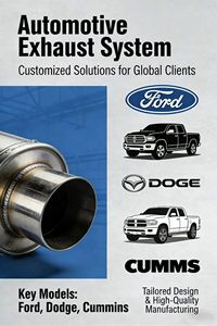 Échappement turbo haute performance en acier inoxydable de 5 pouces avec silencieux FLO-VIC SJ-036-HD pour <span class=keywords><strong>Dodge</strong></span> <span class=keywords><strong>Ram</strong></span> 2500 <span class=keywords><strong>3500</strong></span> 6.7L Cummins <span class=keywords><strong>Diesel</strong></span> <span class=keywords><strong>2013</strong></span>-2018 - Product Image 2