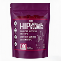 Gummies de soutien pour les courbes des hanches et des fesses, marque privée OEM/ODM, bonbons beauté pour adultes, saveurs et emballages personnalisables