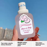 Vente en gros usine – Nouveau parfum corporel longue durée pour étudiants, motif ours, pour filles, avec senteur pêche – Mini parfums originaux