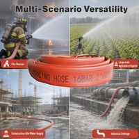 Tuyau d'incendie rouge haute pression de 2 pouces et 2,5 pouces avec raccord Storz en aluminium pour la sécurité industrielle et marine