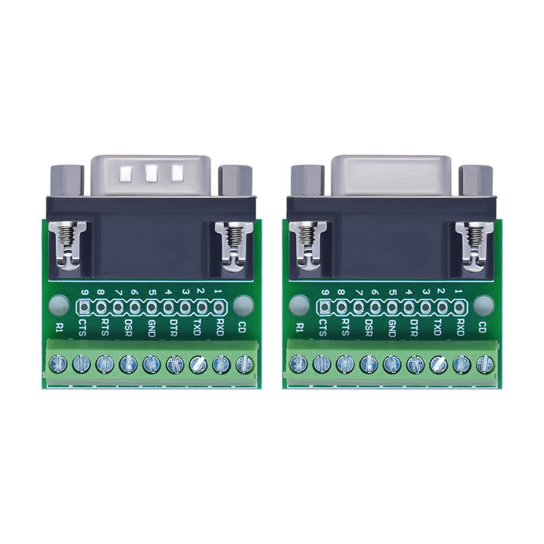 Kit Serial Module 9-Pin RS232/RS485 Serial Port Adapter Male/Female DB9 Connector Screw ...