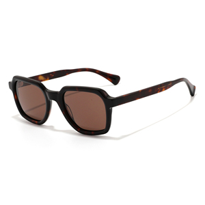 Rectangle Full Rim <b>Sunglasses</b> Tortoise Shell Frame Brown Lens Anti-Uv Protection Unisex Adult - Product Image 5