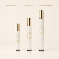 Flacon de parfum vide, vaporisateur de voyage 35 ml, atomiseur rechargeable fin, bouchon en métal doré, flacon de parfum portable blanc, vente en gros personnalisée