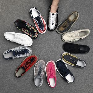 Men's Handmade Weaving Design Beach <b>Sandals</b> Breathable Casual Summer Flat Slippers Outdoor Couples Fisherman <b>Sandals</b> Plus Size - Product Image 6