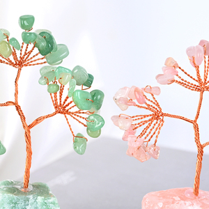 Bán buôn đá tự nhiên <span class=keywords><strong>Rose</strong></span> Quartz Thạch Anh Tím Cây Chữa Bệnh tinh thể cây pha lê thủ công quà tặng handmade - Product Image 6