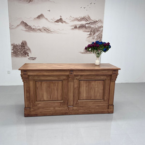 Mostrador de Recepción Moderno Yicheng Beauty para Salón, Hogar, <span class=keywords><strong>Bar</strong></span> y Dormitorio, Material de Madera con Múltiples Espacios de Almacenamiento - Product Image 1