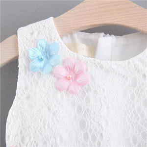 Robes de soirée pour filles, style princesse, motifs floraux, crochet, pour bébés, pour fêtes d'anniversaire, boutique d'été - Product Image 5