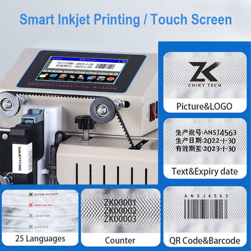 High Efficiency QR Code Barcode Date Printing Machine