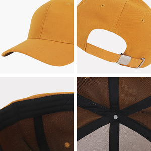 Unisex Solid Color 6-Panel Baseball Cap Cotton Twill Fitted <b>Hat</b> Casual Spring Summer Adult Size 56-58CM Twill Fabric - Product Image 5