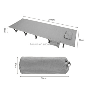 Lit <span class=keywords><strong>de</strong></span> camping portable pour une personne, très vendu, avec <span class=keywords><strong>sac</strong></span> <span class=keywords><strong>de</strong></span> rangement, cadre métallique confortable, lit pliant d'extérieur - Product Image 5