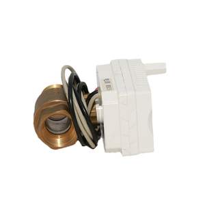 Vanne à boisseau sphérique 2 voies 3/4 "24 volts à commande marche/arrêt de petite taille - Product Image 2