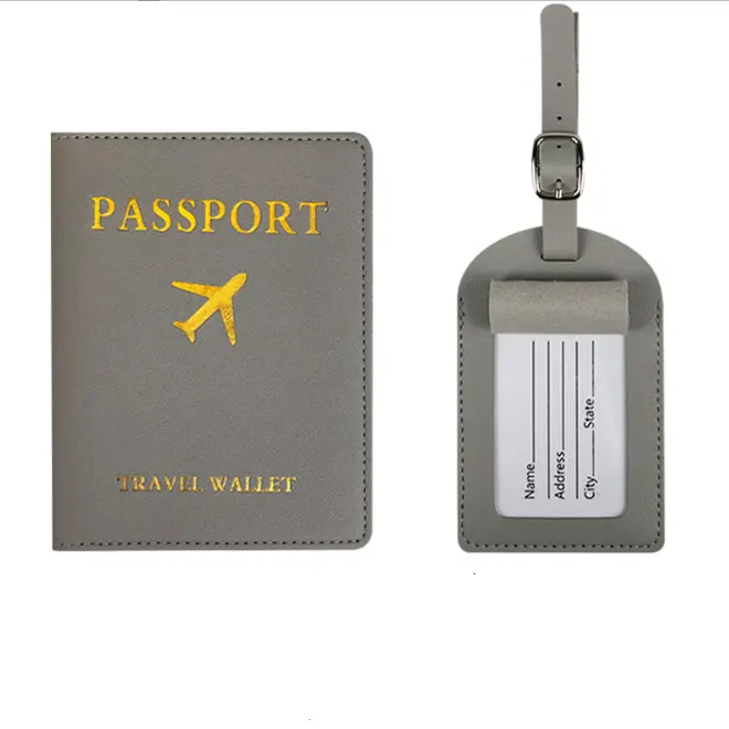 Заводская индивидуальная и оптовая продажа, недорогая Обложка для паспорта из искусственной кожи для путешествий