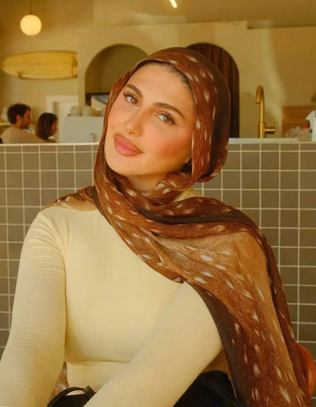 Snake Print Hijab Scarf 2025 Animal Pattern Long Shawl