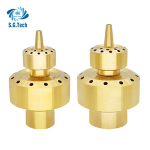 Fontana a Doppio Strato con Effetto Corona d'Acqua, Alta Qualità, Stile Elegante, per Giardino Esterno, Piscina, Montaggio a Parete, in Acciaio e Plastica, Effetto Danzante - Product Image 2