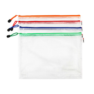 Bolsa de PVC con Cierre, A4, B5, A6, Bolsa de Almacenamiento de Documentos de Malla, Transparente, Impermeable, Organizador de Suministros Escolares y de Oficina - Product Image 2