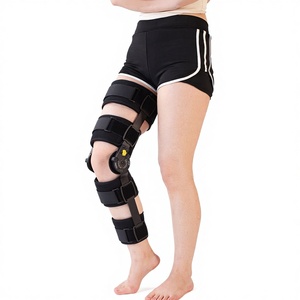 Sangle de genou unisexe à charnière réglable, longue et courte, avec airbag, pour le soutien et la fixation du ménisque - Product Image 5