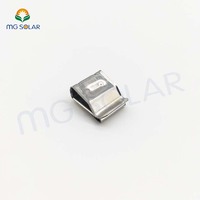 Hochfester Edelstahl Solar panel halterung Solar Metalldraht clip Solar Racking Kabel clip 2 Draht
