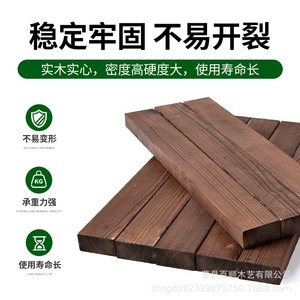 Lattes de bois massif carbonisé 1x6 2x4 3x3 4x4 5x5 5x6 pour meubles DIY, clôtures et décoration intérieure - Product Image 5