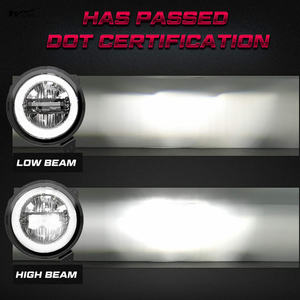 Faros delanteros LED RGB de 9 pulgadas controlados por dientes Bl-ue, haz alto/bajo DRL y función 121 RGB faros delanteros impermeables - Product Image 4