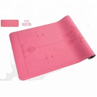 Tapis de yoga confortable de haute qualité en PU à motif simple Outil d'entraînement à prix compétitif Logo OEM fabriqué en Chine Bienvenue