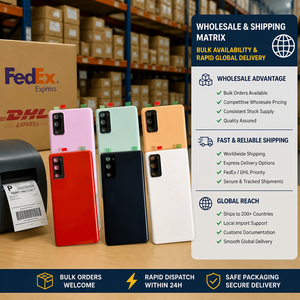 Cache arrière en verre pour Samsung Galaxy S20 FE, couvercle de batterie, boîtier, plusieurs couleurs, ajustement précis, pièces de rechange pour téléphone en gros - Product Image 6