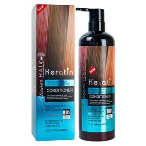 Acondicionador de Queratina para el Cuidado del Cabello Rizado y Dañado, Restaura la Elasticidad, Suaviza el Cabello, 900 ml, Grado Salón, Paquete Personalizado al por Mayor - Product Image 1