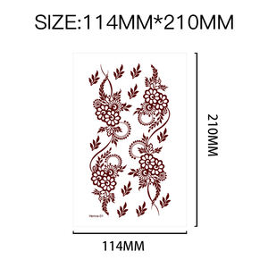 Adesivos de Tatuagem Temporária à Prova d'Água e Não Tóxicos com Padrões Sensuais em Fundo Branco para Corpo - Product Image 6