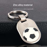 Porte-clés de football unisexe en gros, modèle MK-055, personnalisable pour souvenir, cadeau de match sportif, impression de logo, pendentif de sac en métal