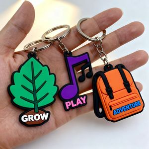 制造商免费样品 高品质 直接销售 批发 商务广告礼品 硅胶软橡胶 PVC 钥匙扣 - Product Image 3